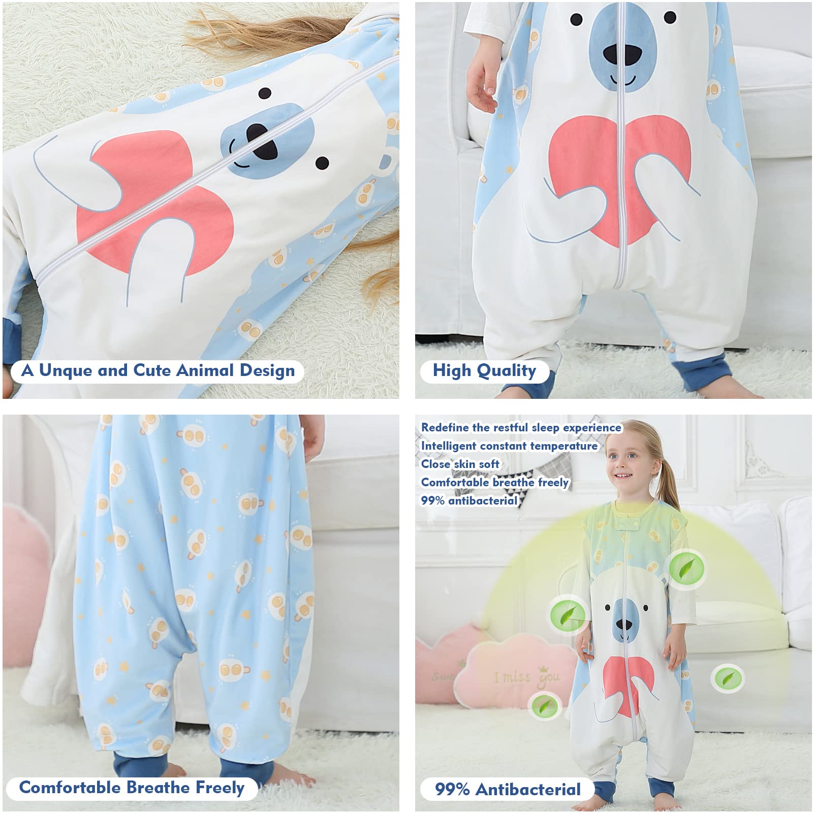 MICHLEY foot openings for movement while staying warm