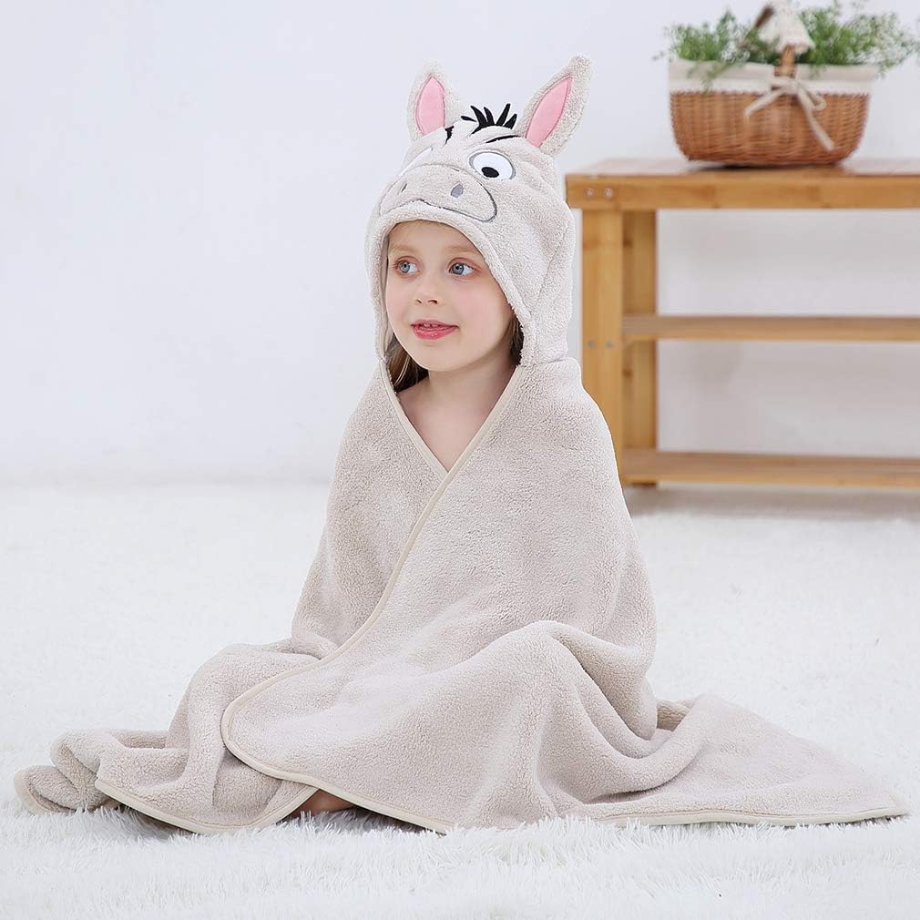 MICHLEY zebra hooded towel makes a thoughtful baby shower gift