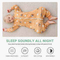 MICHLEY growth-adjustable leg design demonstrates adjustable fit for growing baby.