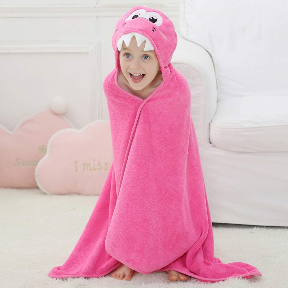 MICHLEY hooded towel supports bath and pool routines with warmth