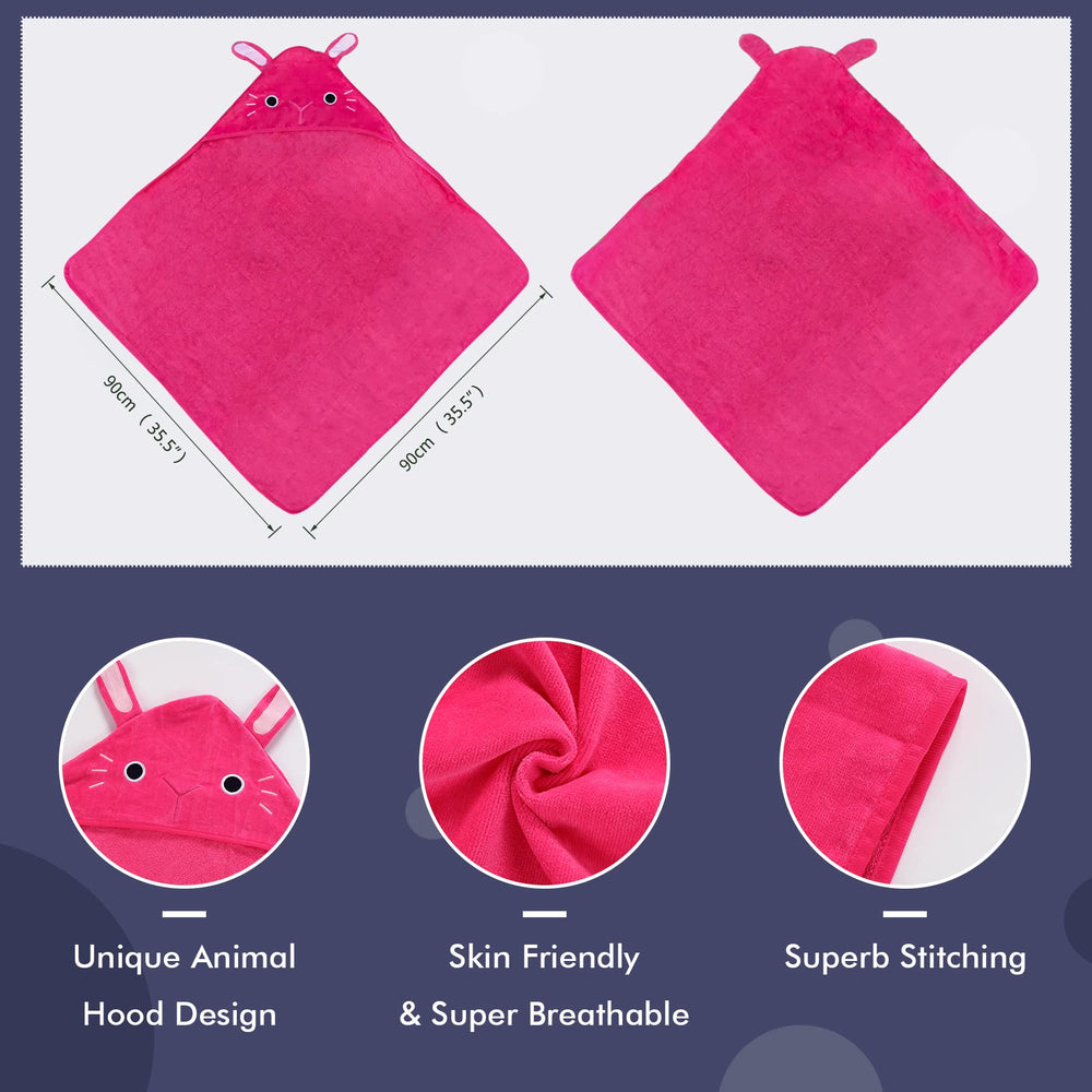 MICHLEY Machine Washable Baby Towel easy to clean and reuse