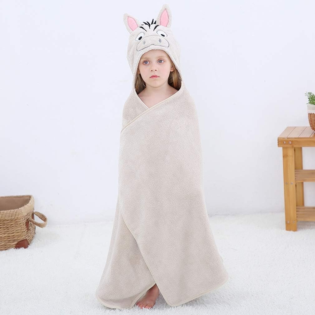 MICHLEY hooded towel ideal after swimming or bath