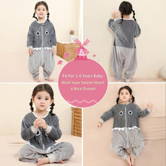 MICHLEY 5-6T sleeping bag with winter-friendly design and soft lining.