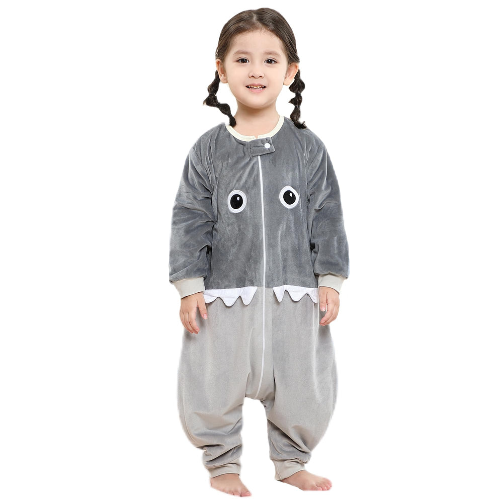 MICHLEY baby sleeping bag sack with shark design keeps toddlers warm at night.