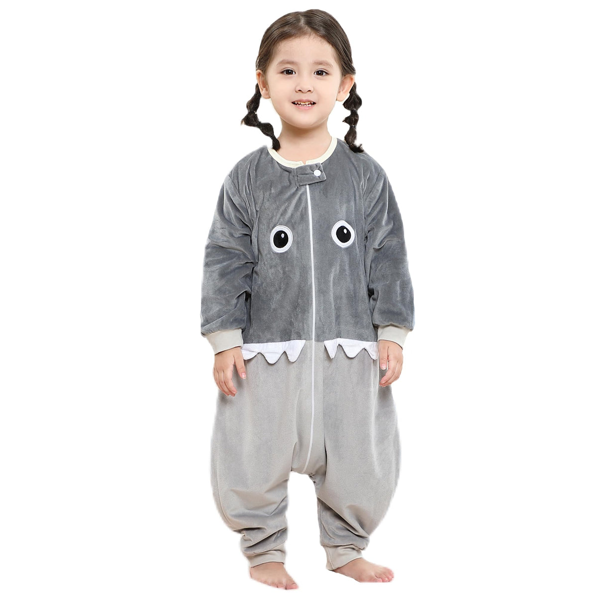 MICHLEY baby sleeping bag sack with shark design keeps toddlers warm at night.