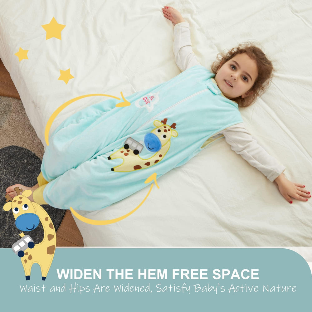 MICHLEY sleepsack with foot openings allowing movement during sleep