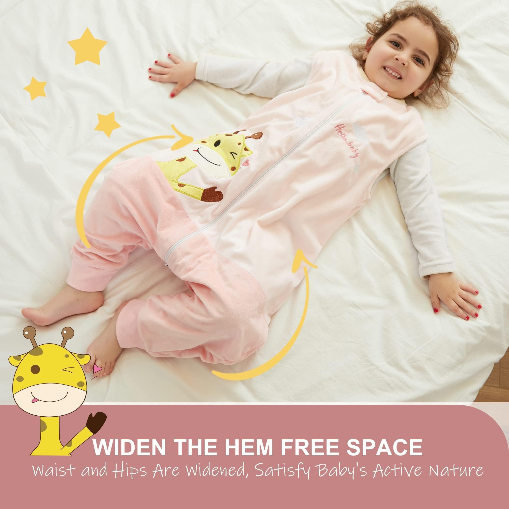 MICHLEY sleepsack size chart assists finding the right fit