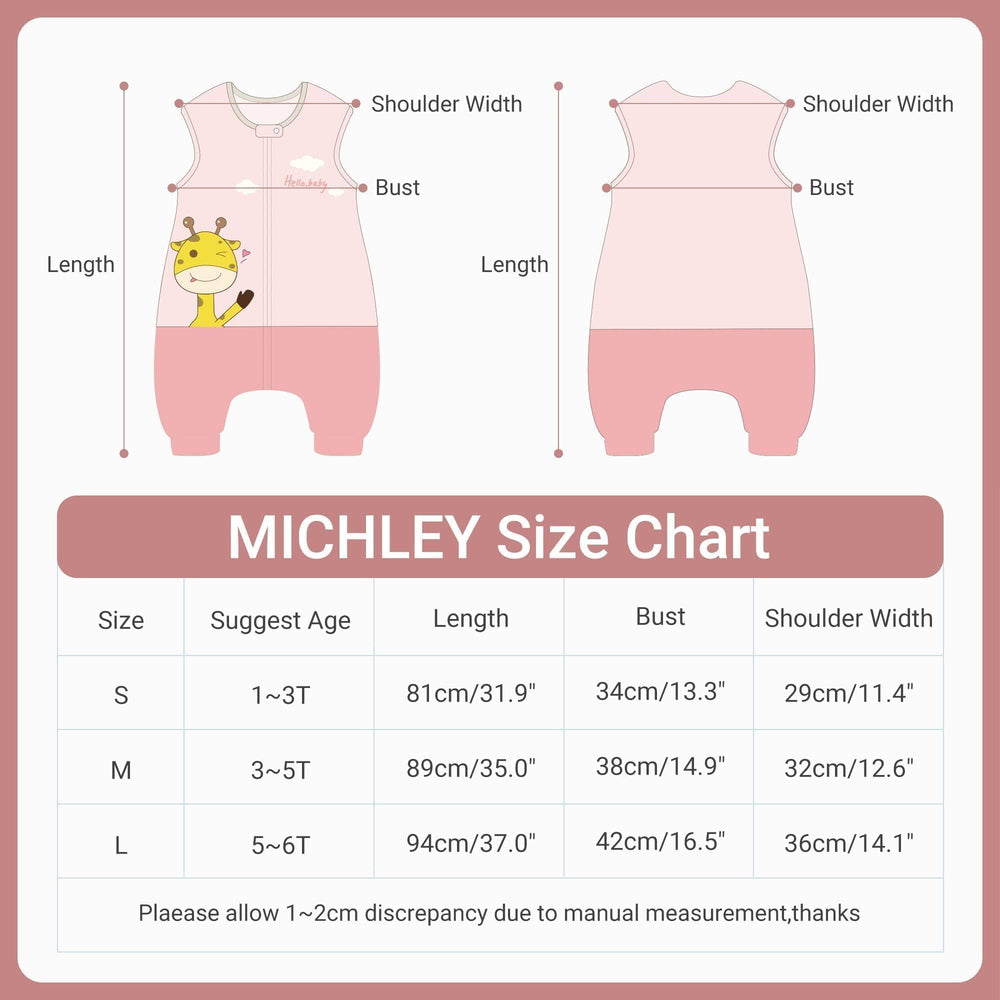 MICHLEY sleepsack soft fabric closeup highlights breathable comfort
