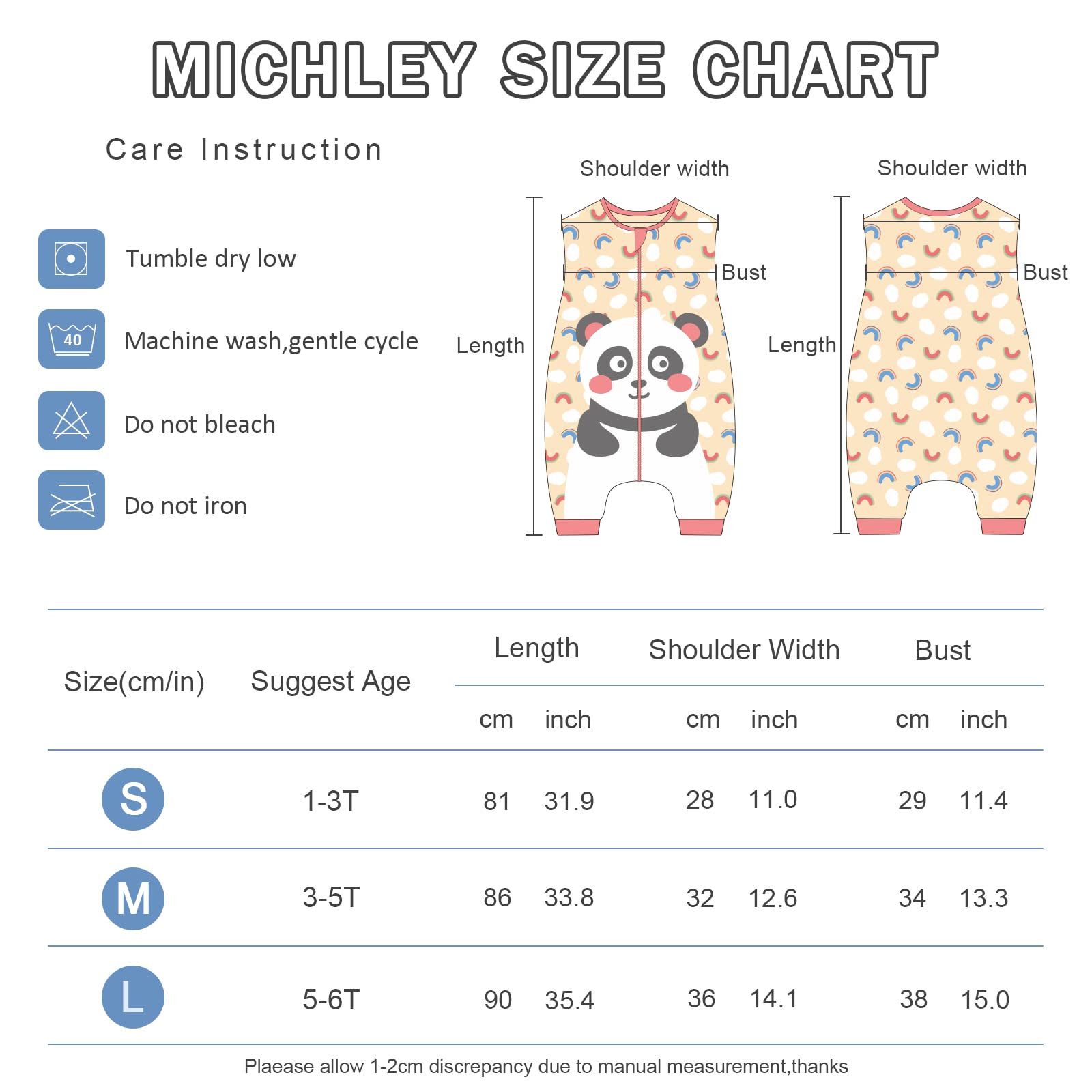 MICHLEY sleeveless wearable blanket encourages safe warmth