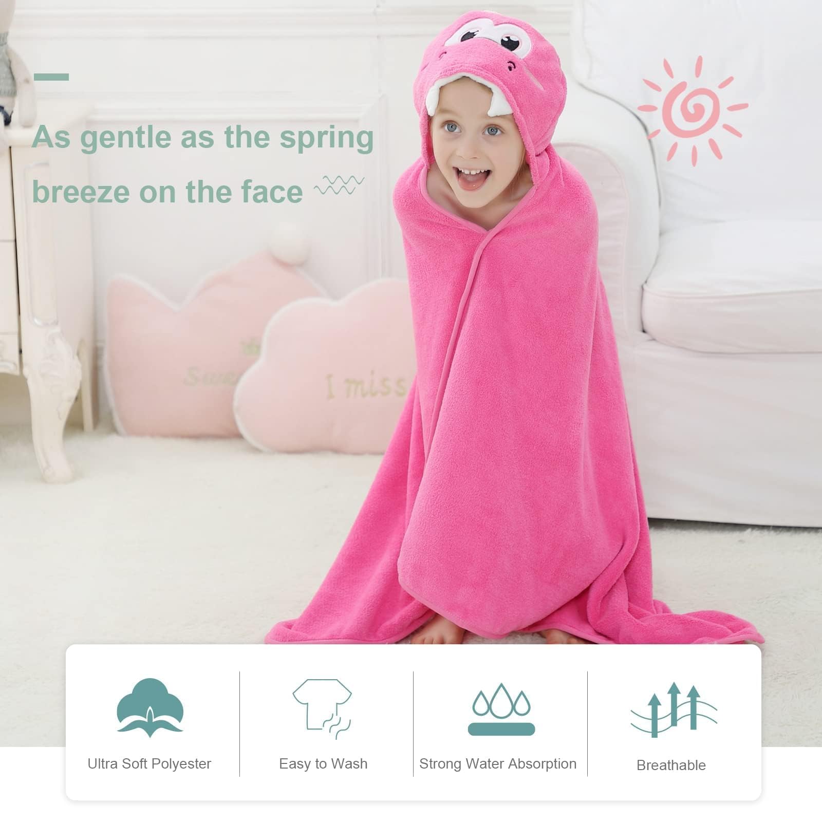 MICHLEY soft fiber finish provides gentle touch on delicate skin