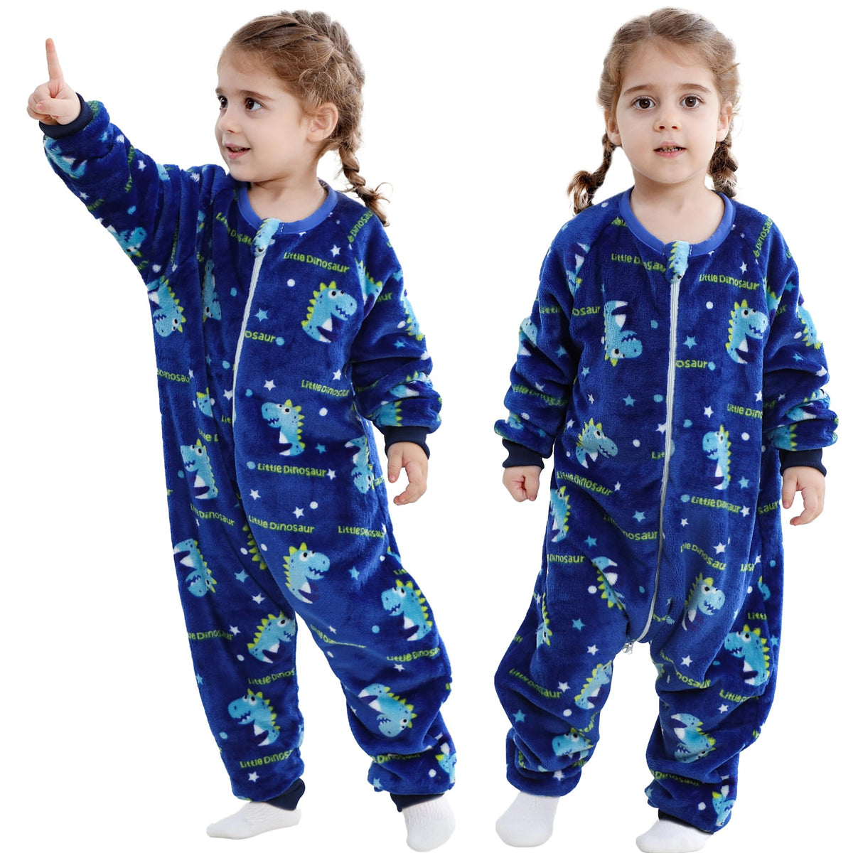 MICHLEY toddler sleeping sack with feet; cozy warmth for naps.