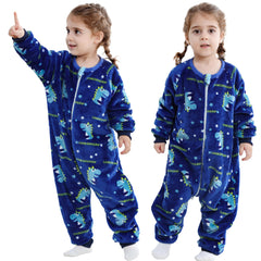 MICHLEY Toddler Flannel Sleeping Sack with Feet shows cozy warmth for peaceful sleep.