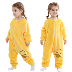 MICHLEY toddler sleeping sack front view with feet for warm, all-night wear