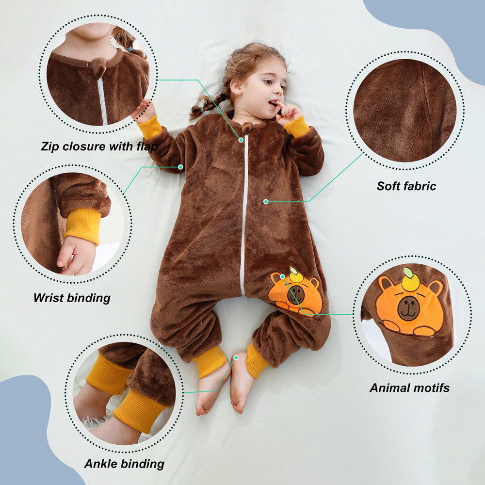 MICHLEY three-way zipper enables easy diaper changes without waking baby.