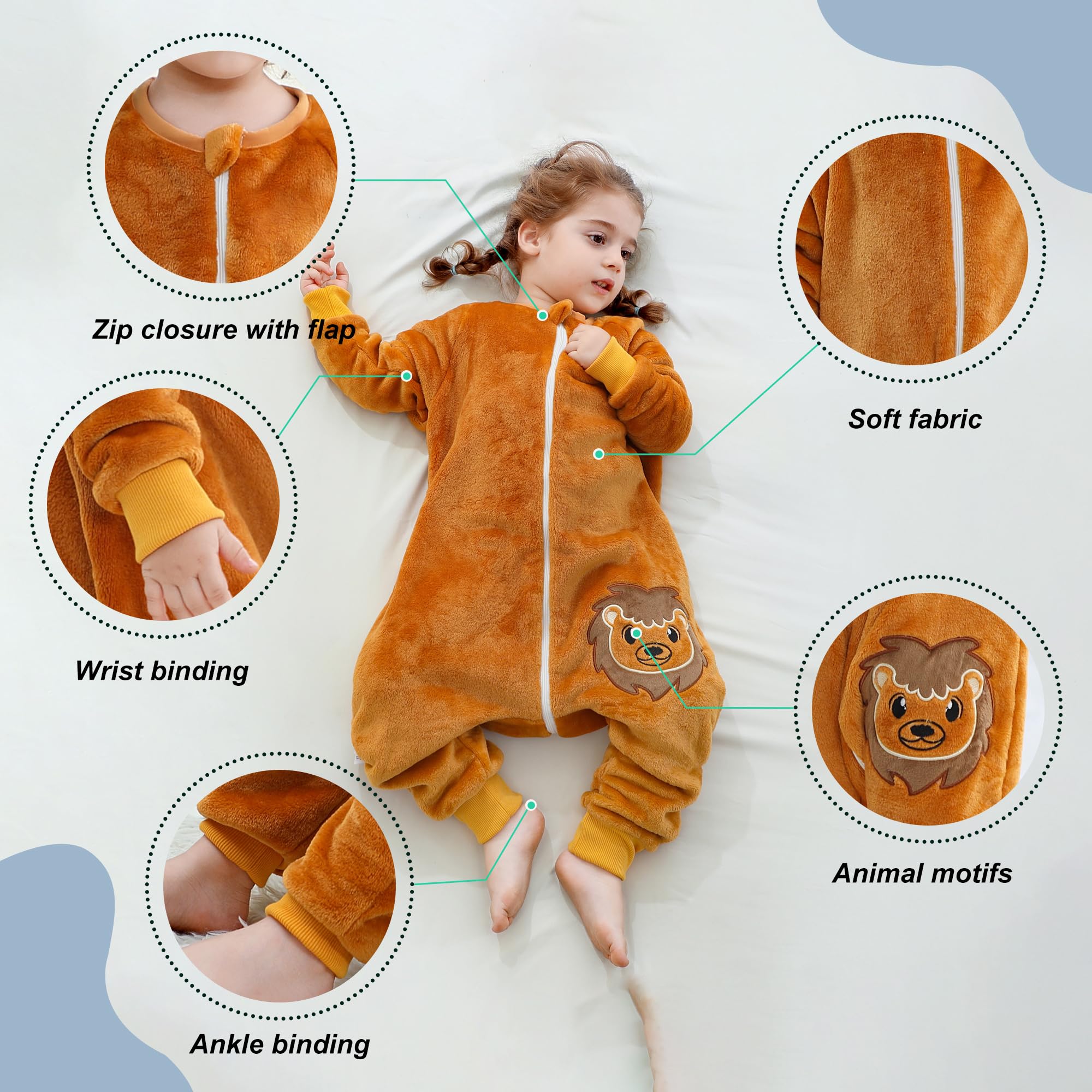 MICHLEY sleeping sack warmth and coziness for bedtime
