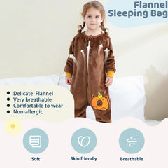 MICHLEY sleeping sack zipper detail facilitates easy diaper changes at night