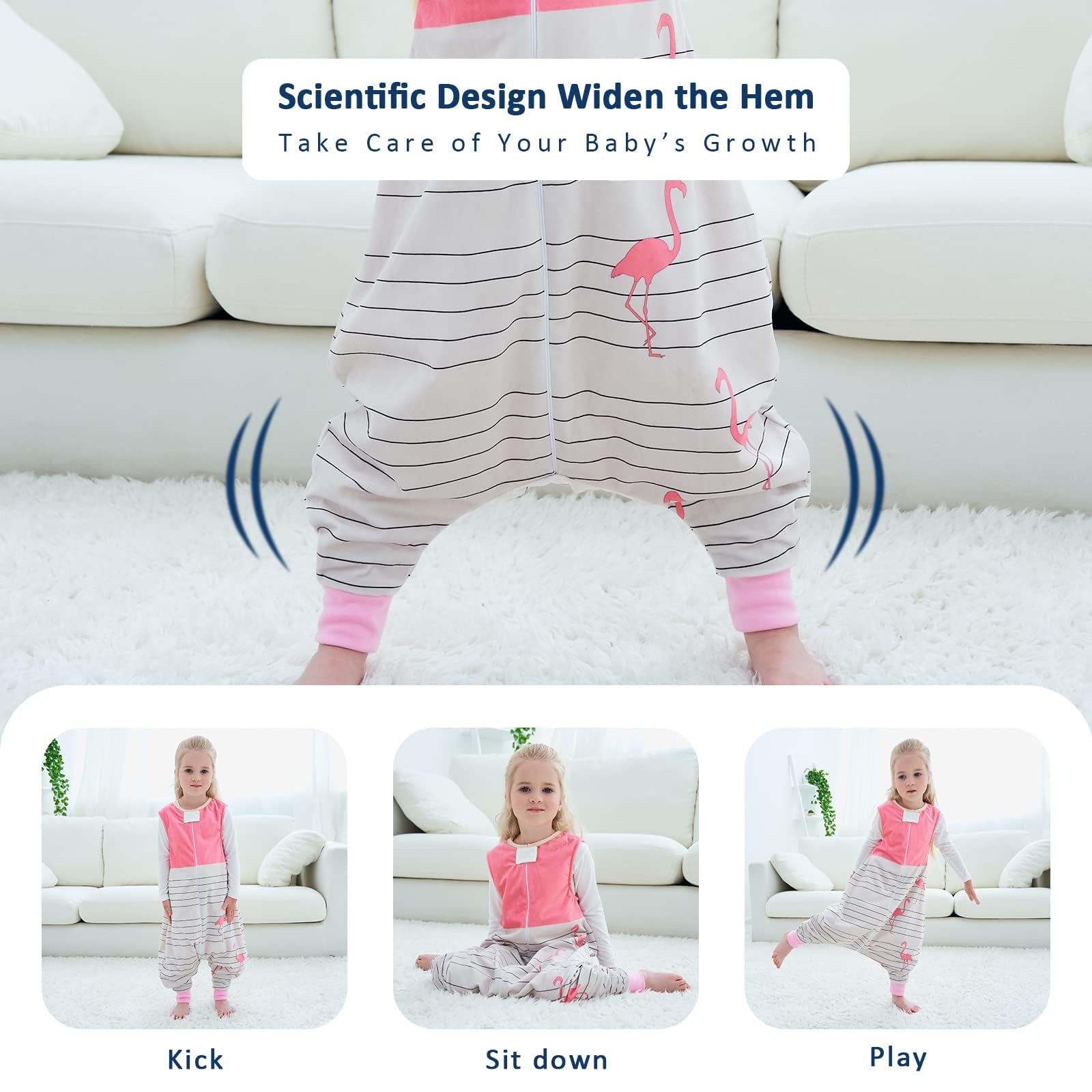 MICHLEY breathable fabric keeps baby comfortable in all seasons.