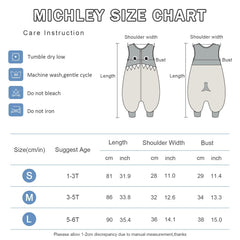 MICHLEY grey shark sleeping sack with foot openings for easy movement