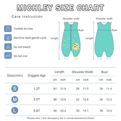 MICHLEY sleeping sack sleeveless design helps heat escape for comfortable sleep.