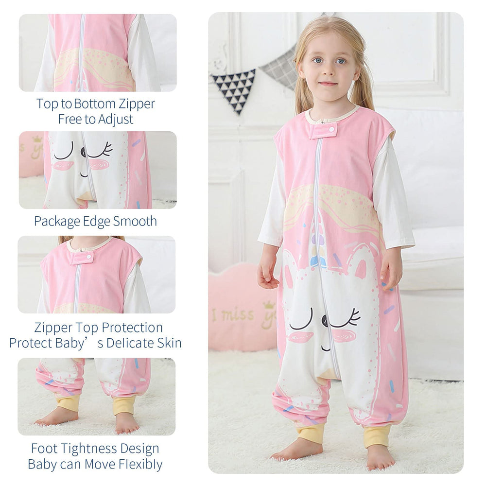 MICHLEY 2-way zipper aids quick diaper changes and dressing for toddlers.