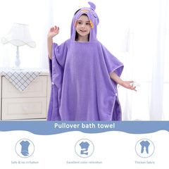 MICHLEY animal-design towel invites imaginative play while keeping little ones warm.