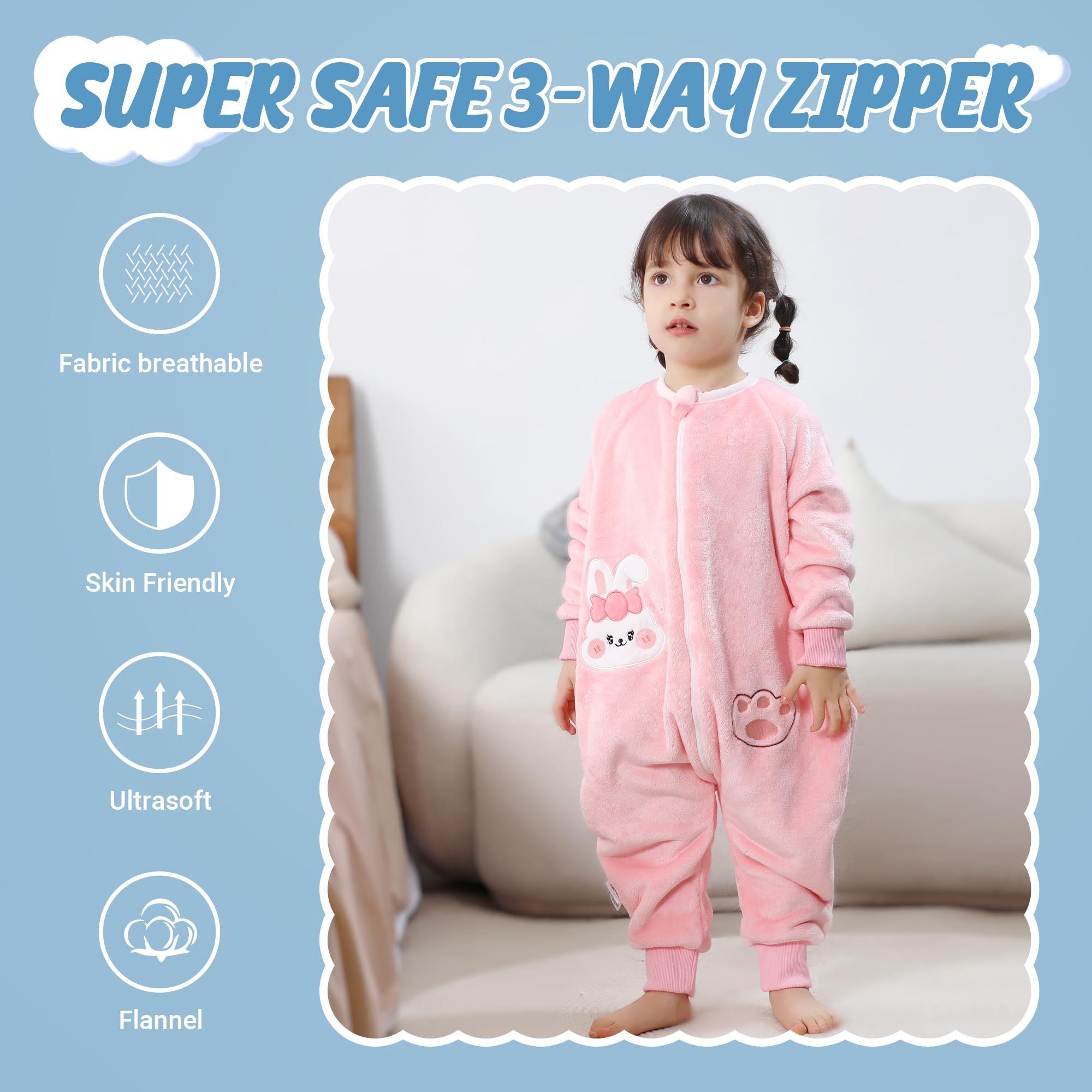 MICHLEY easy-on zipper design simplifies dressing and increases safety at night