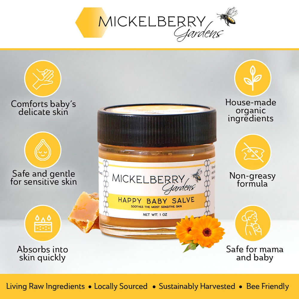 Mickelberry Gardens calendula close-up highlighting soothing ingredients.