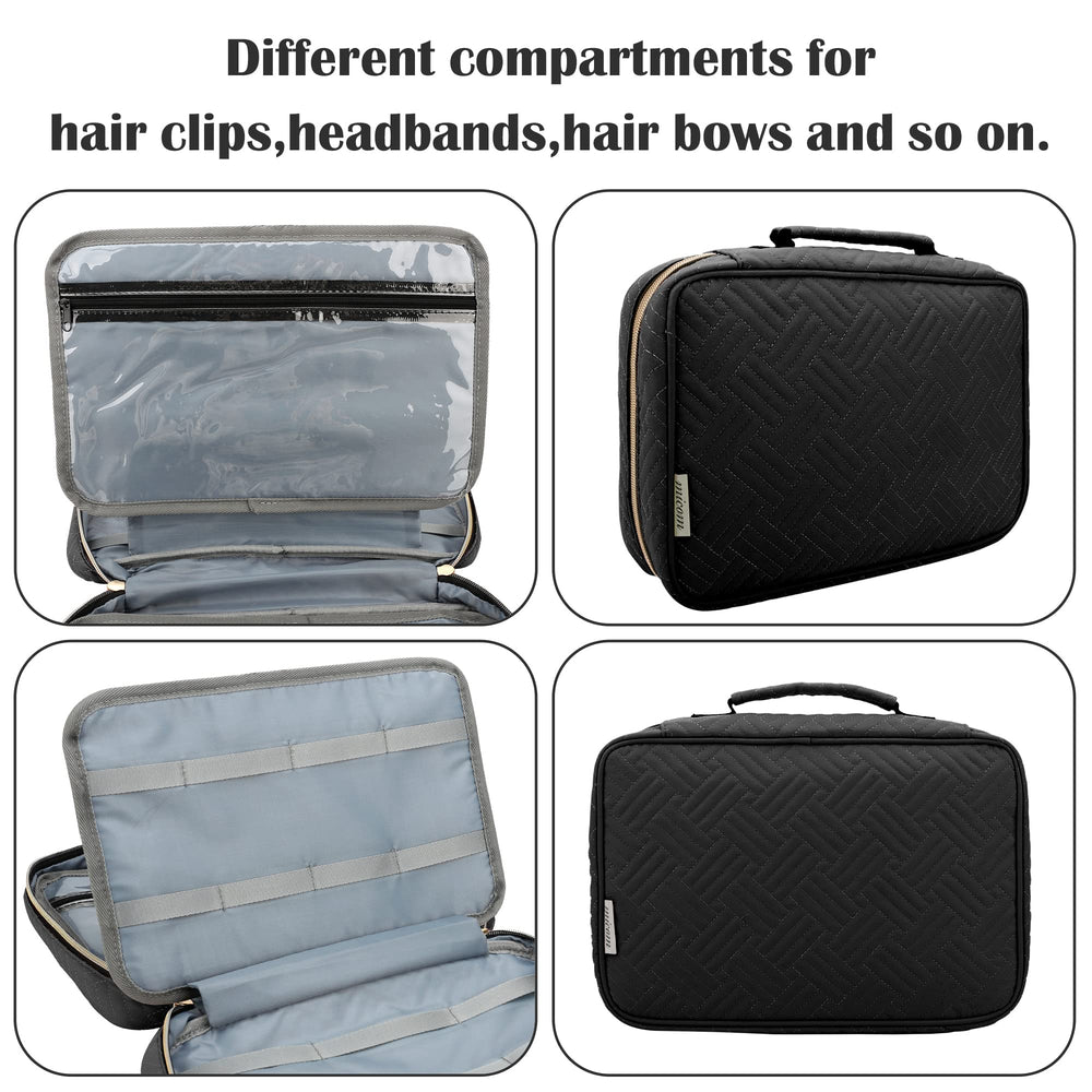 MICOM 36-ribbons-2-pockets design separates items for organized storage.