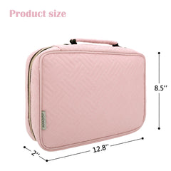 MICOM bag displays burlap ribbons and pockets to keep items sorted.