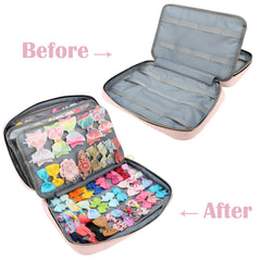 MICOM storage bag shows two large transparent pockets for visibility and organization.