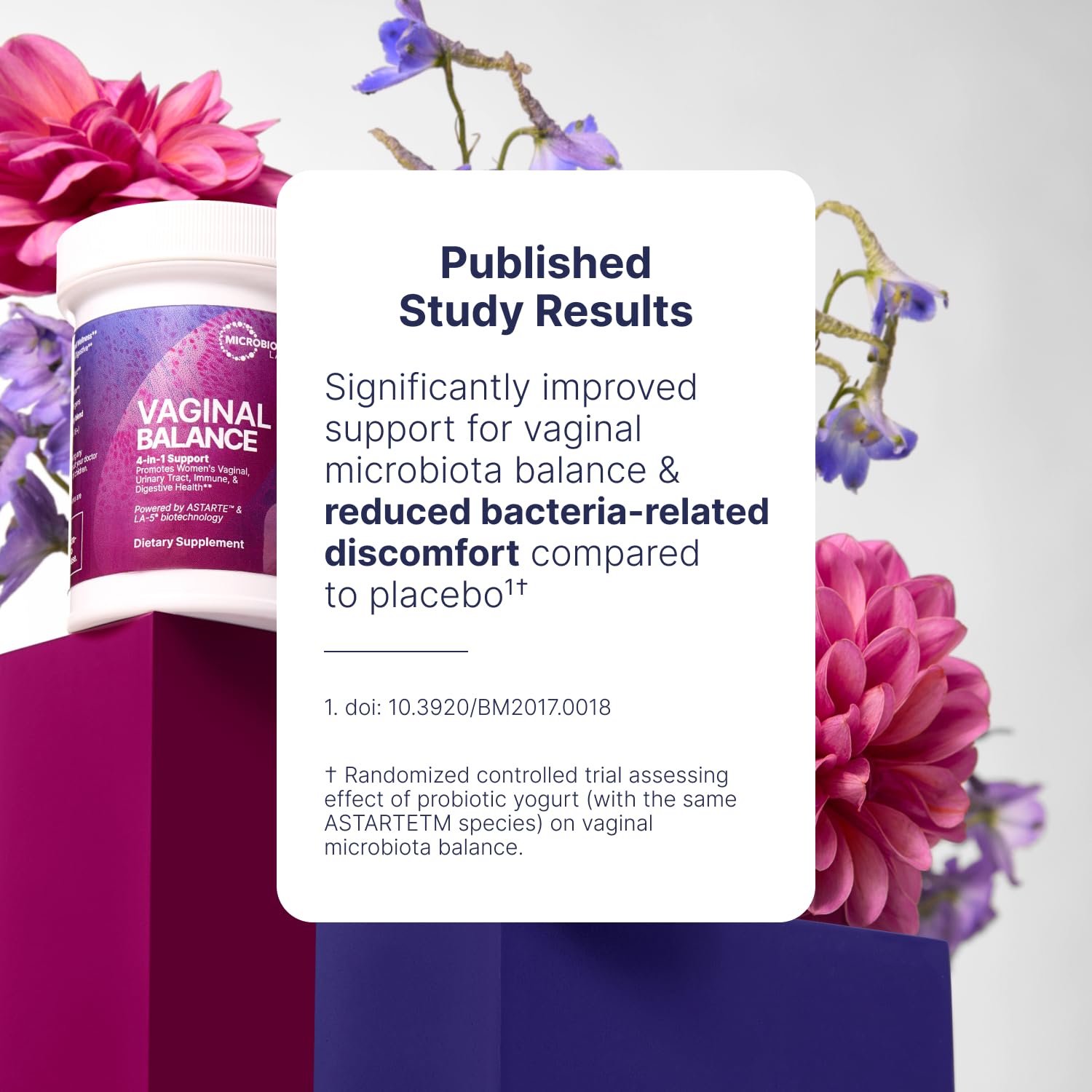 Cranberry packaging included for urinary health support