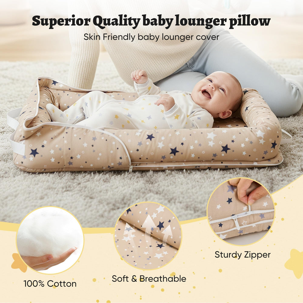 Miereirl Baby Lounger ideal for daily use as a cozy infant nest.