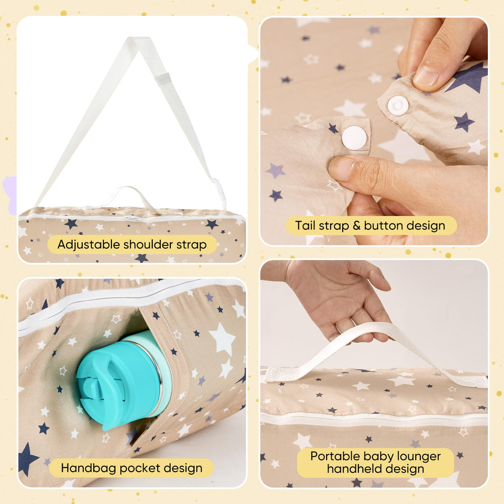Miereirl Baby Lounger removable cover simplifies washing and replacement.