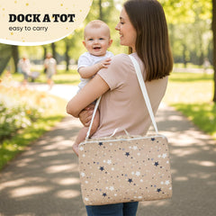 Miereirl Baby Lounger snug-fit elastic edges keep the nest secure.