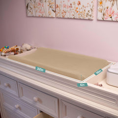 MiFlor changing pad cover with elastic corners for a secure 360° fit