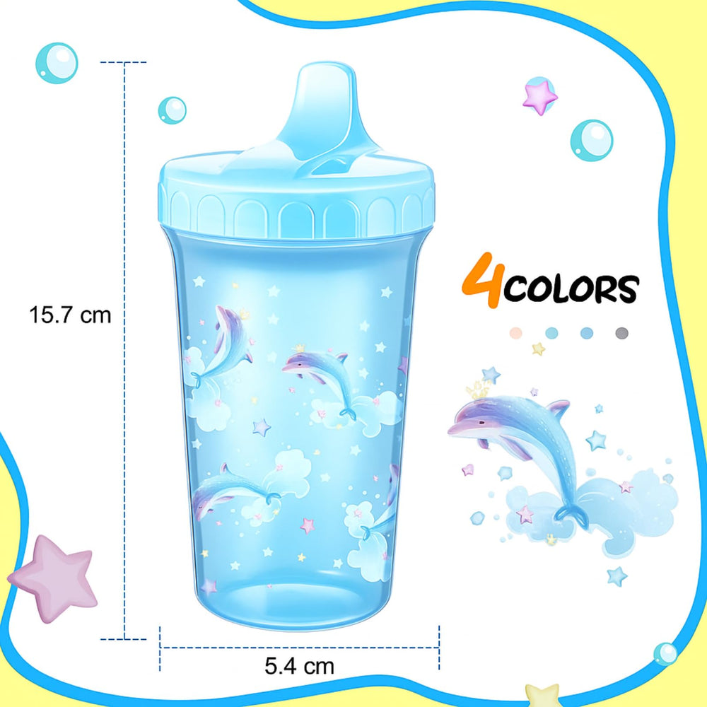 Mifoci unicorn-pattern sippy cup, spill-proof design keeps liquids contained.