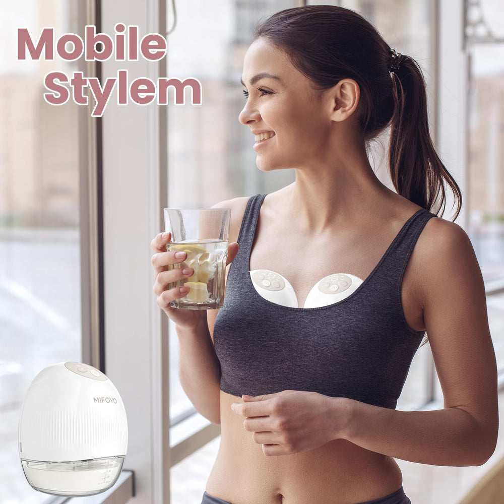 MIFOYO travel-friendly design fits in a bag for on-the-go pumping.
