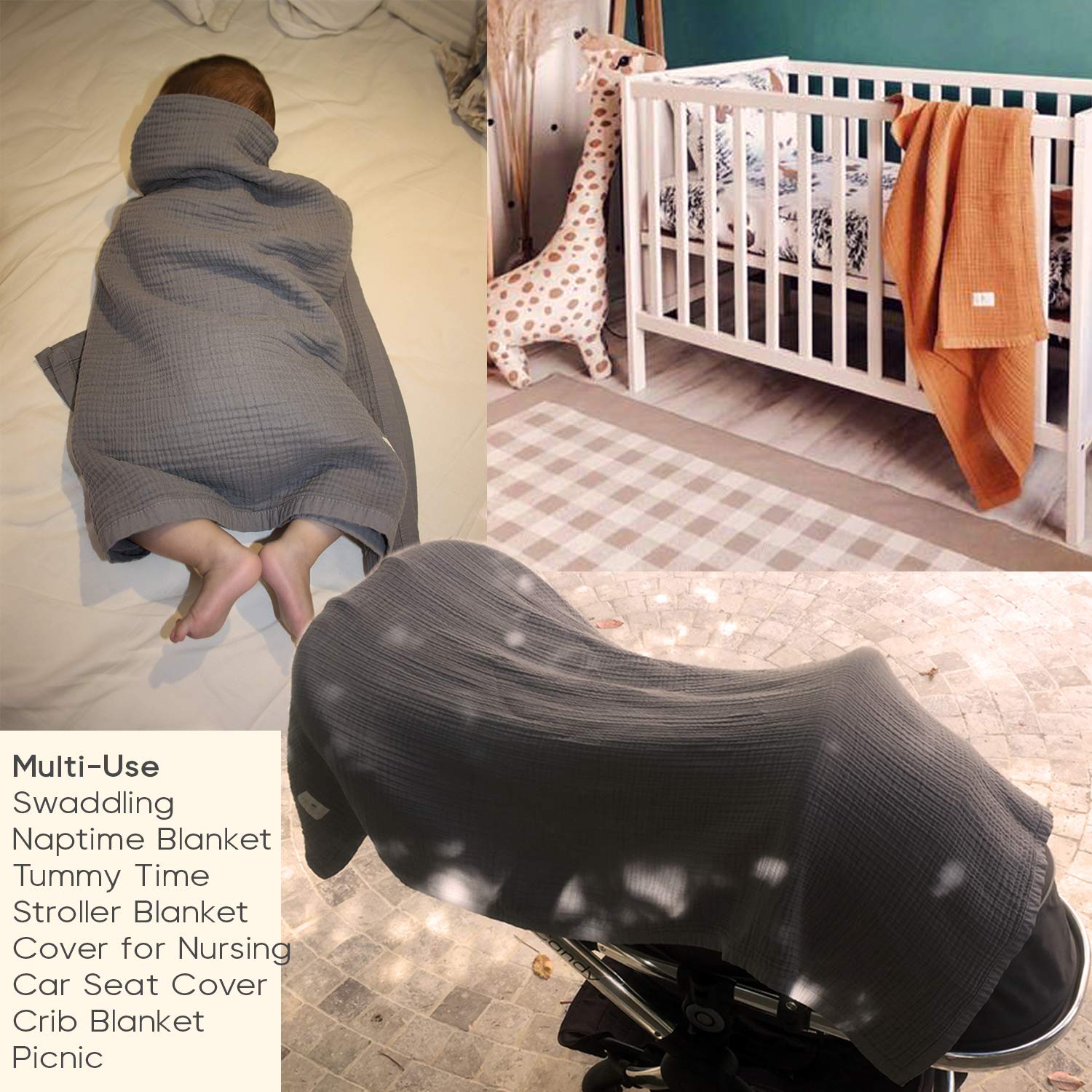 Migaloo blanket in soft colors remains durable for years of use.