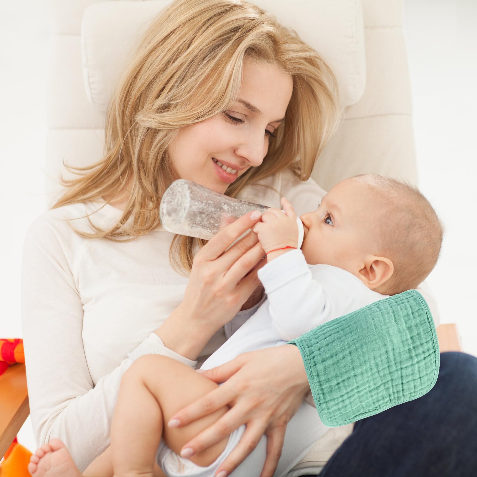Gift ready burp cloths ideal for baby showers and new parents.
