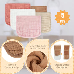 MIGIOL prewashed fabric burp cloth stays soft and minimizes shrinkage.