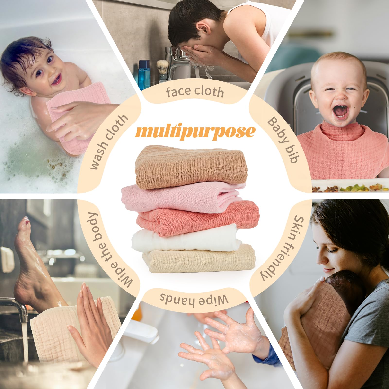 MIGIOL reinforced edges enhance durability for repeated washes and daily use.