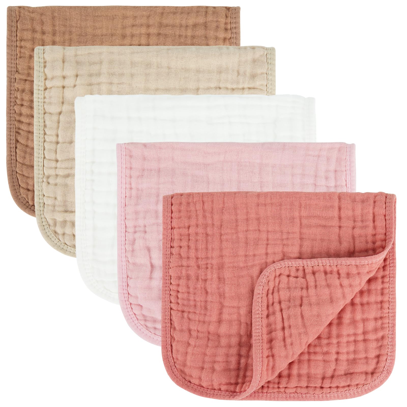 MIGIOL muslin burp cloth with soft texture protects baby's skin and clothes.