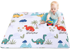 MIIMER 50x50 play mat on floor showing non-slip surface for tummy time