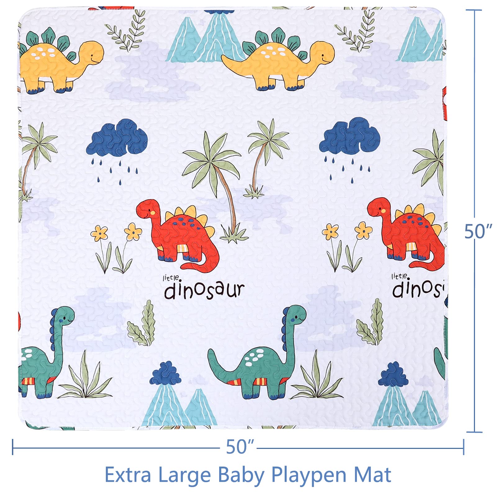 MIIMER baby crawling mat close-up with soft microfiber texture