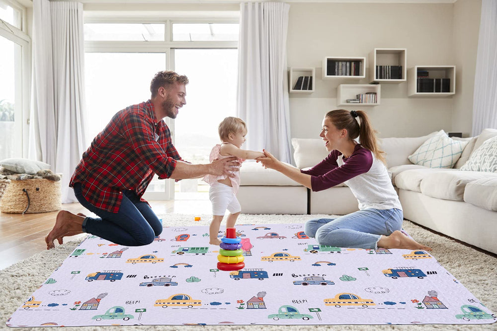 MIIMER play mat folds compactly for easy outdoor use