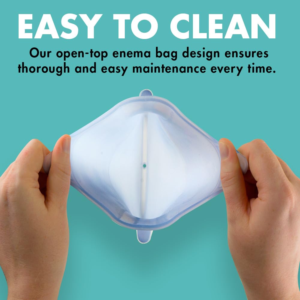 Mikacare Enema Bag Kit storage case helping keep accessories organized.
