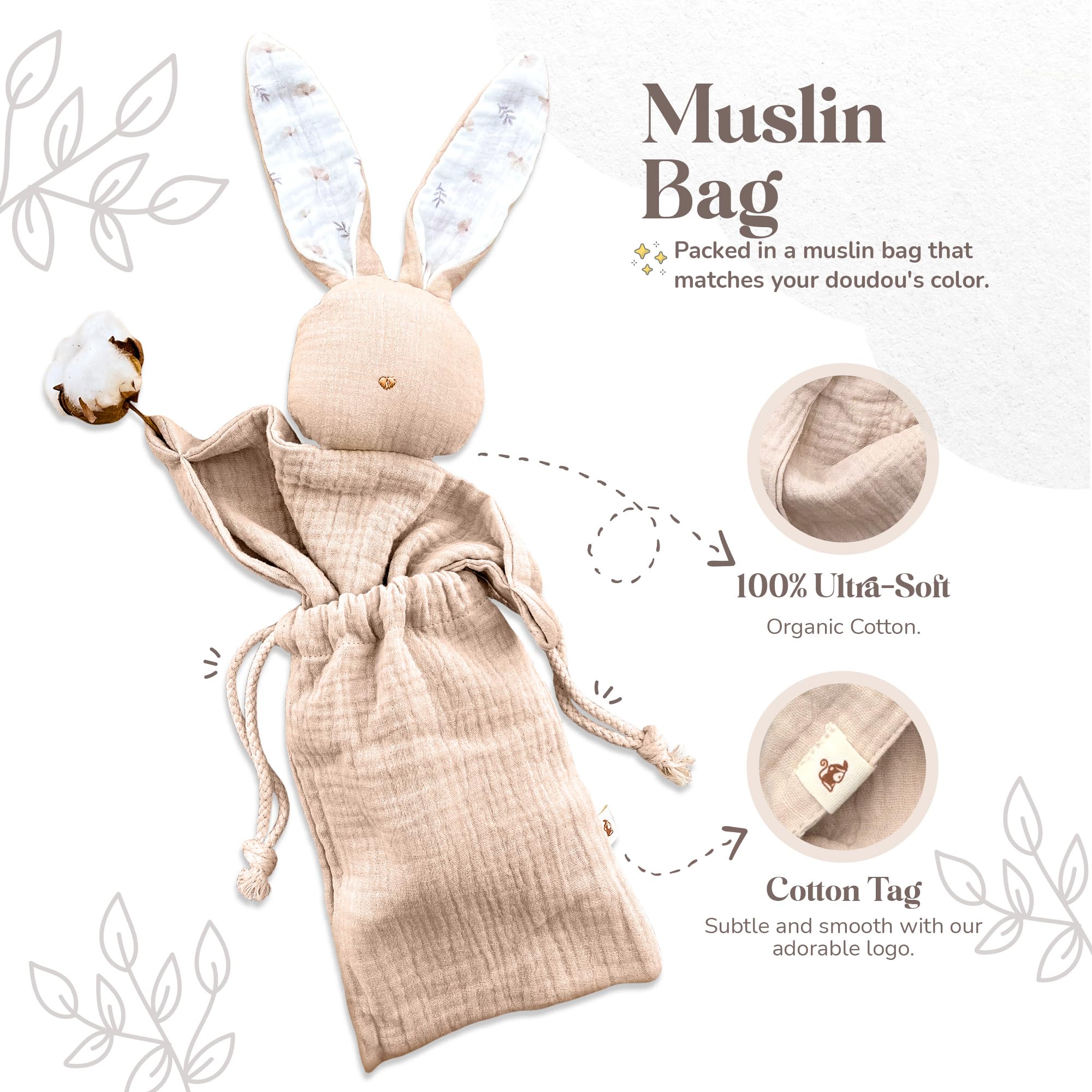 Mikito security blanket for babies providing a comforting presence