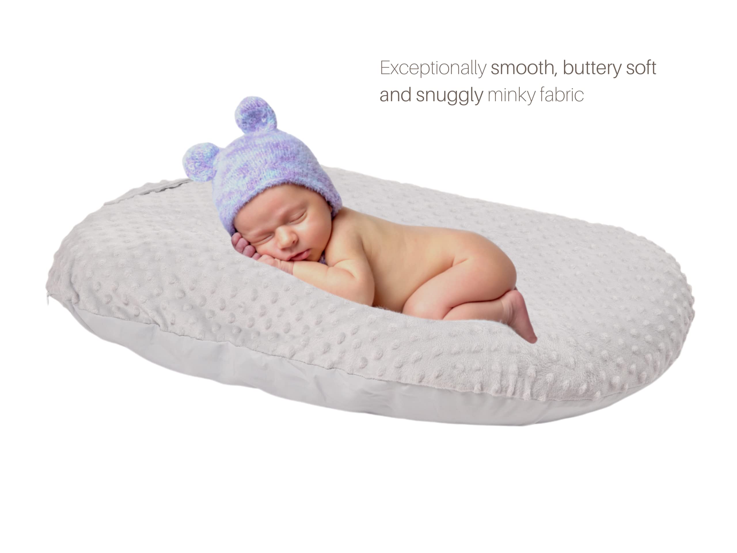Mila Millie soft minky fabric with dotted texture for coziness