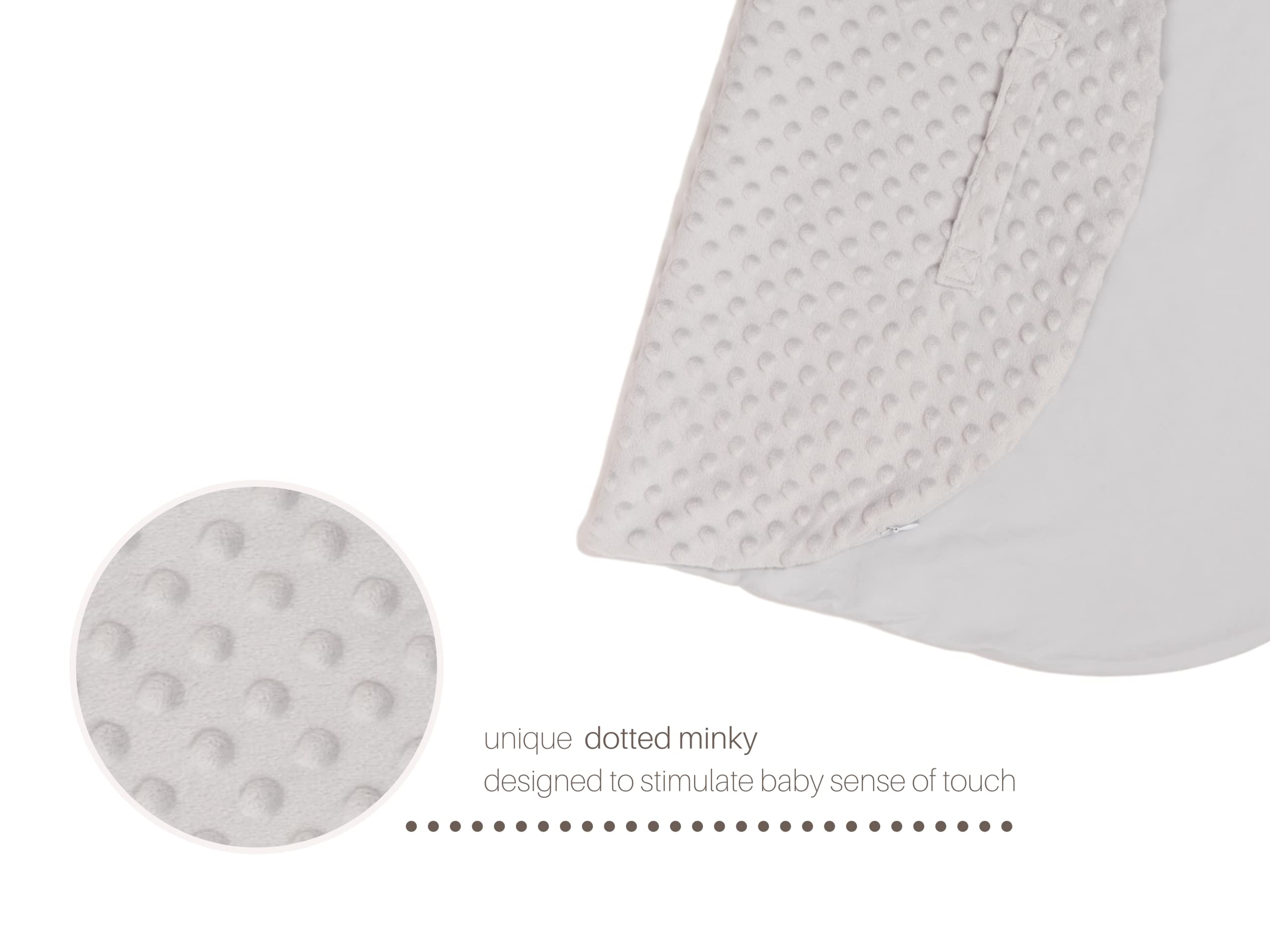 Mila Millie spill-friendly cover designed for daily baby lounging