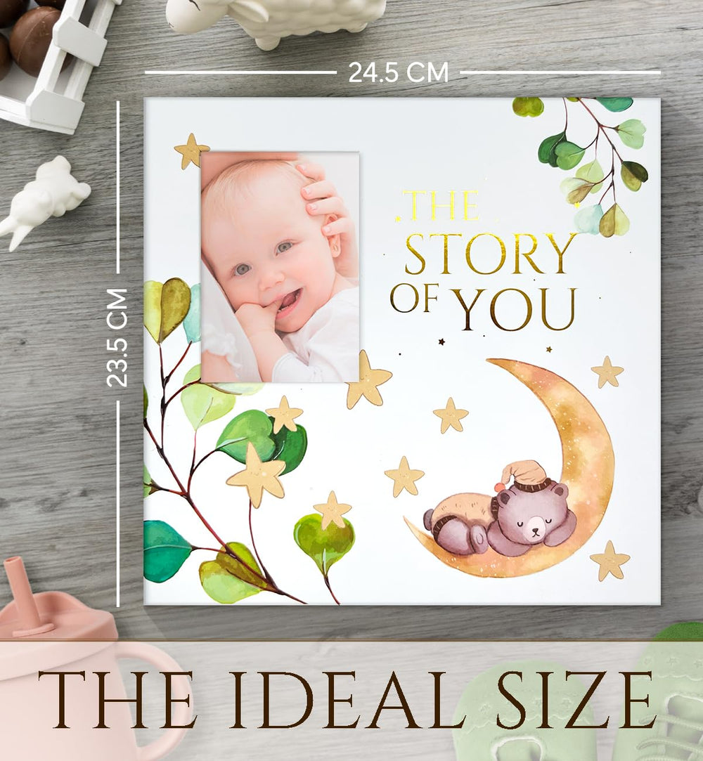 Mila and Rose baby photo album section ready for pictures